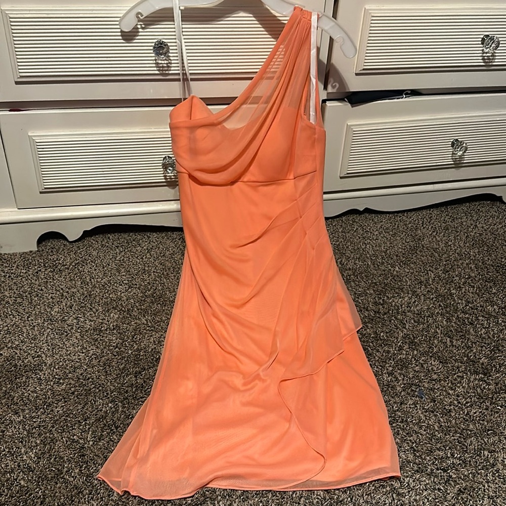 David’s Bridal Coral Dress
